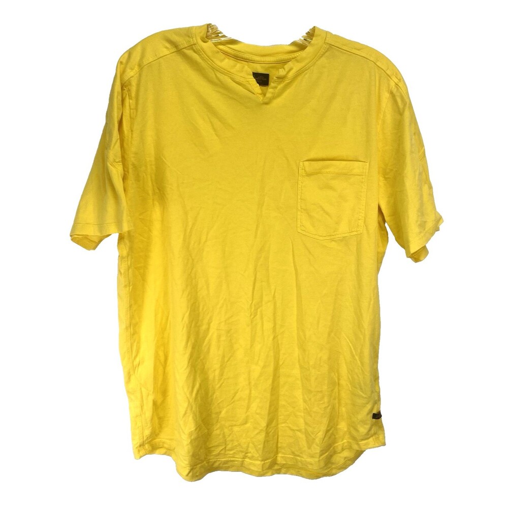 Good Man Brand Yellow Victory V-Notch Tee T-shirt Men’s Large Cotton Minimalist